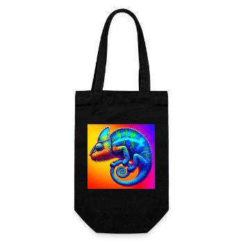 chameleon - Gift Bag for Bottles - black - Front