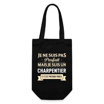 Je Ne Suis Pas Parfait Mais Je Suis Un Charpent... - Sac à bouteille - noir - Devant