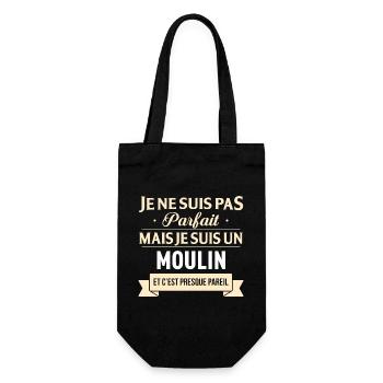 Je Ne Suis Pas Parfait Mais Je Suis Un Moulin E... - Sac à bouteille - noir - Devant