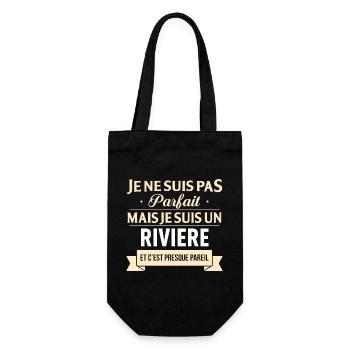 Je Ne Suis Pas Parfait Mais Je Suis Un Riviere ... - Sac à bouteille - noir - Devant