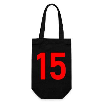 15. 15 ANS. 15e ANNIVERSAIRE. ANNIVERSAIRE 15 ANS. - Sac à bouteille - noir - Devant