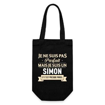 Je Ne Suis Pas Parfait Mais Je Suis Un Simon Et... - Sac à bouteille - noir - Devant