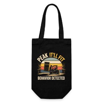 Va rentrer | Humour de conducteur de chariot élévateur - Sac à bouteille - noir - Devant