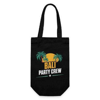 Bali Party Crew - Gift Bag for Bottles - black - Front