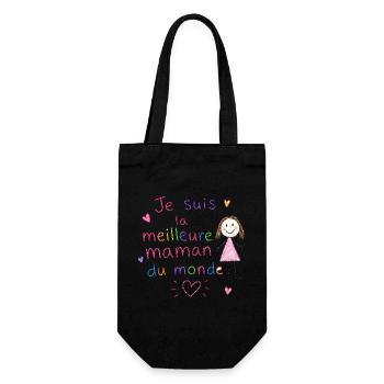 Je suis la meilleure maman du monde - Sac à bouteille - noir - Devant