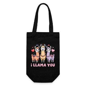 Retro Heart Valentine's Day Design Love - Gift Bag for Bottles - black - Front