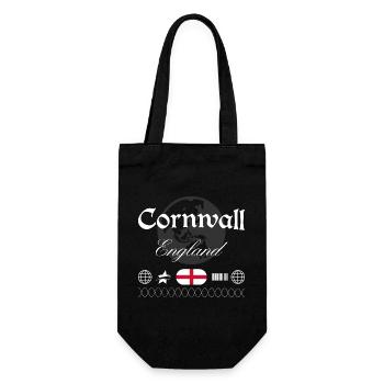 Cornwall England Streetwear Reise Souvenir - Geschenkbeutel für Flaschen - Schwarz - Vorne
