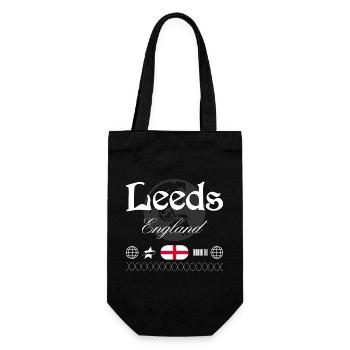 Leeds England Streetwear Reise Souvenir - Geschenkbeutel für Flaschen - Schwarz - Vorne