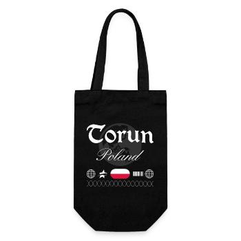 Toruń Polen Streetwear Reise Souvenir - Geschenkbeutel für Flaschen - Schwarz - Vorne