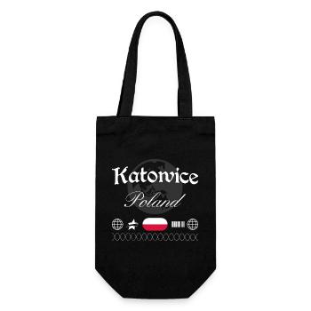 Souvenir de voyage streetwear de Katowice en Pologne - Sac à bouteille - noir - Devant