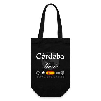 Souvenir de voyage streetwear à Cordoue, Espagne - Sac à bouteille - noir - Devant