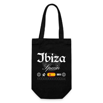 Ibiza Spain Streetwear Travel Souvenir - Gift Bag for Bottles - black - Front