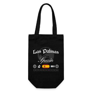 Las Palmas Spanien Streetwear Reise Souvenir - Geschenkbeutel für Flaschen - Schwarz - Vorne