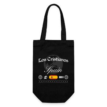 Los Cristianos Spanien Streetwear Reise Souvenir - Geschenkbeutel für Flaschen - Schwarz - Vorne