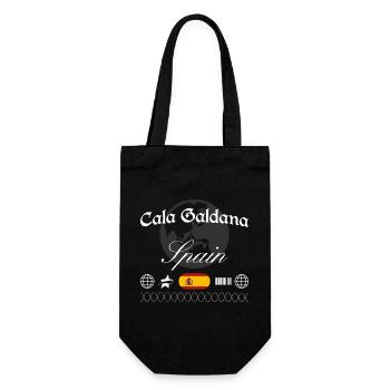 Cala Galdana Spanien Streetwear Reise Souvenir - Geschenkbeutel für Flaschen - Schwarz - Vorne