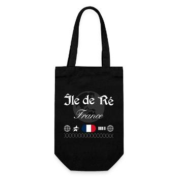 Île de Ré Frankreich Streetwear Souvenir - Geschenkbeutel für Flaschen - Schwarz - Vorne