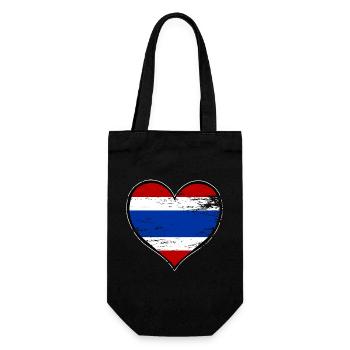 Drapeau du cœur de Thaïlande utilisé - Sac à bouteille - noir - Devant