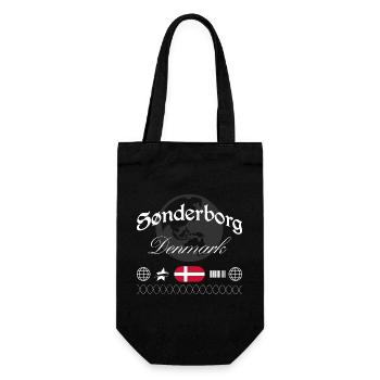 Sonderburg Dänemark Streetwear Reise Souvenir - Geschenkbeutel für Flaschen - Schwarz - Vorne