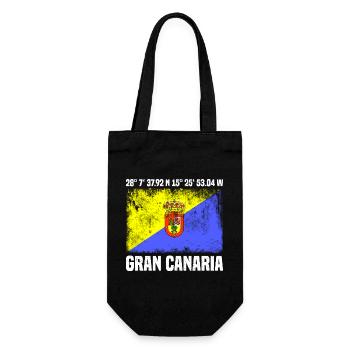 Inseltrip Gran Canaria - Geschenkbeutel für Flaschen - Schwarz - Vorne