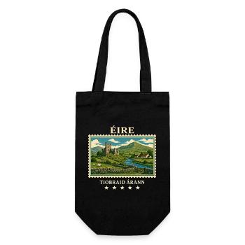 Irland Tipperary Vintage Reisemarke - Geschenkbeutel für Flaschen - Schwarz - Vorne