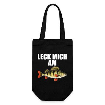 Leck Mich Am Barsch - Geschenkbeutel für Flaschen - Schwarz - Vorne