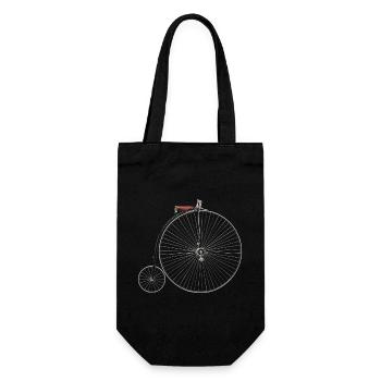 Hochrad - Gift Bag for Bottles - black - Front