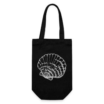 Mussel Shell Line Study - Gift Bag for Bottles - black - Front