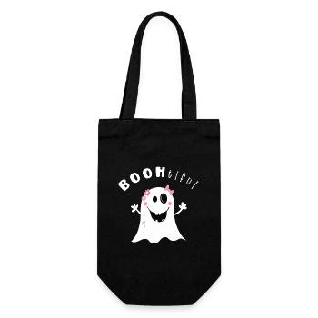 BOOtifil Ghost Hour I Girl Halloween - Gift Bag for Bottles - black - Front