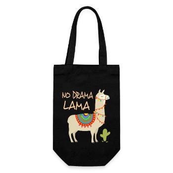 Drama Lama 2 - Geschenkbeutel für Flaschen - Schwarz - Vorne