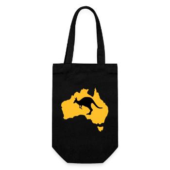 australia - Gift Bag for Bottles - black - Front