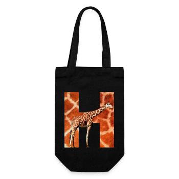 girafe h - Sac à bouteille - noir - Devant