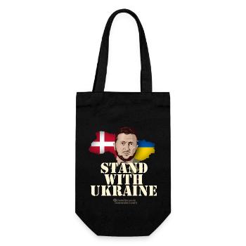 Conception du T-shirt du supporter de l’Ukraine Danemark - Sac à bouteille - noir - Devant