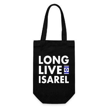 Long live israel - Sac à bouteille - noir - Devant