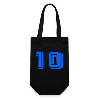 10 JAHRE. 10-jähriges JUBILÄUM. JUBILÄUM 10 JAHRE. 10 - Geschenkbeutel für Flaschen - Schwarz - Vorne