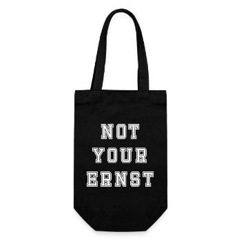 Not your Ernst Design - Geschenkbeutel für Flaschen - Schwarz - Vorne