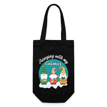 Christmas Santa Claus Gifts - Gift Bag for Bottles - black - Front