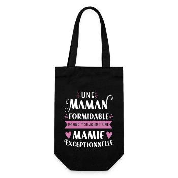 Une maman formidable donne toujours une mamie - Sac à bouteille - noir - Devant