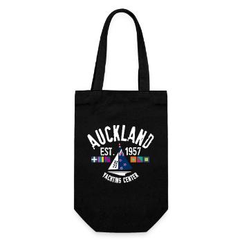 Auckland Yachting Center - Geschenkbeutel für Flaschen - Schwarz - Vorne