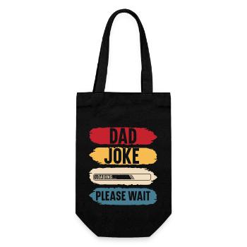 Dad joke please wait funny gift father's day - Sac à bouteille - noir - Devant