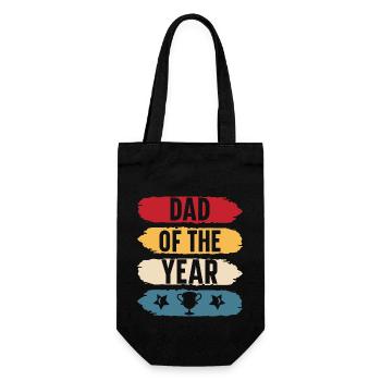 Dad of the year original gift father's day - Sac à bouteille - noir - Devant