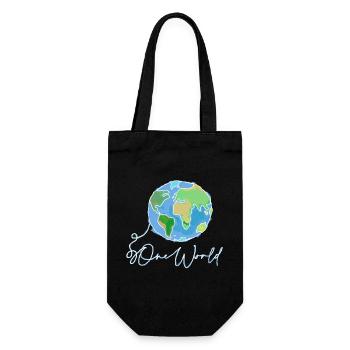World - Geschenkbeutel für Flaschen - Schwarz - Vorne