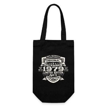 Cadeau original du 43e anniversaire de décembre 1979 - Sac à bouteille - noir - Devant