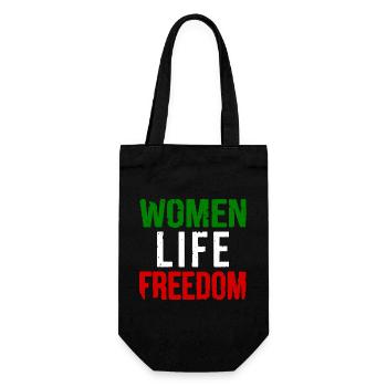 Women life freedom - Sac à bouteille - noir - Devant