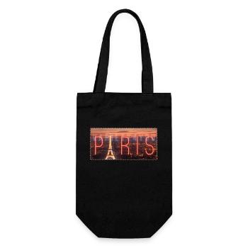 Design Paris"Eiffel Tower" - Gift Bag for Bottles - black - Front