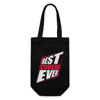 best cousin ever quote - Gift Bag for Bottles - black - Front