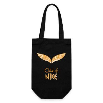Child of Goddess Nik – Percy Jackson inspired - Gift Bag for Bottles - black - Front