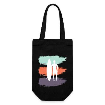 Skateboard SUP Surfing - Gift Bag for Bottles - black - Front
