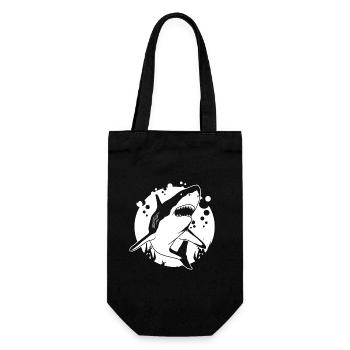 Requin - Sac à bouteille - noir - Devant