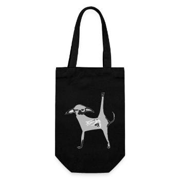 Cosmo the Grey Chiwawa - Gift Bag for Bottles - black - Front