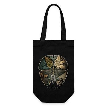 Butterfly Brain Ur-Tshirt - Geschenkbeutel für Flaschen - Schwarz - Vorne